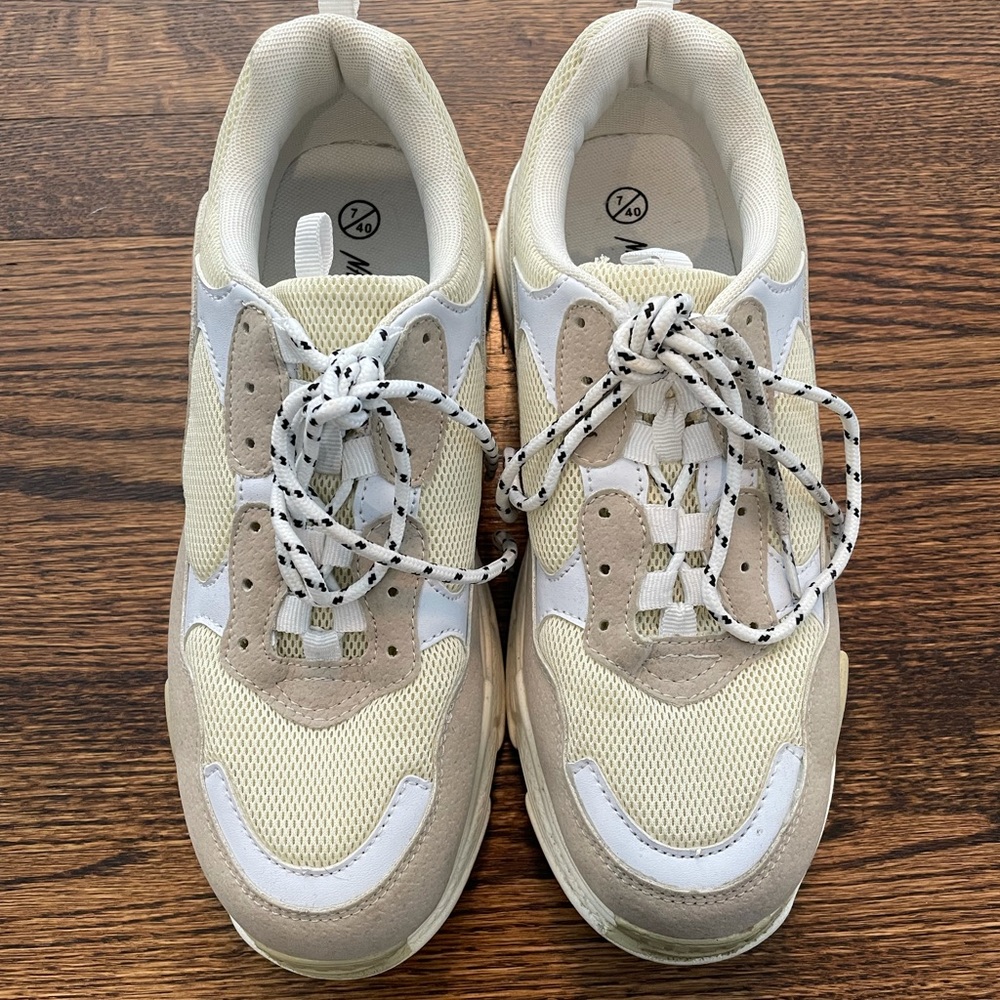 Cream Sneakers